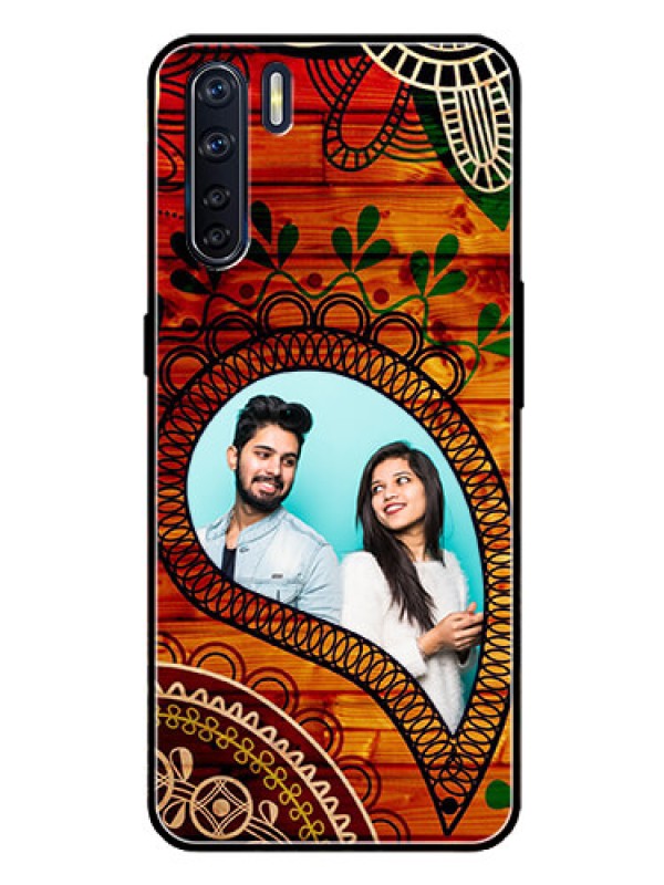 Custom Oppo F15 Personalized Glass Phone Case  - Abstract Colorful Design