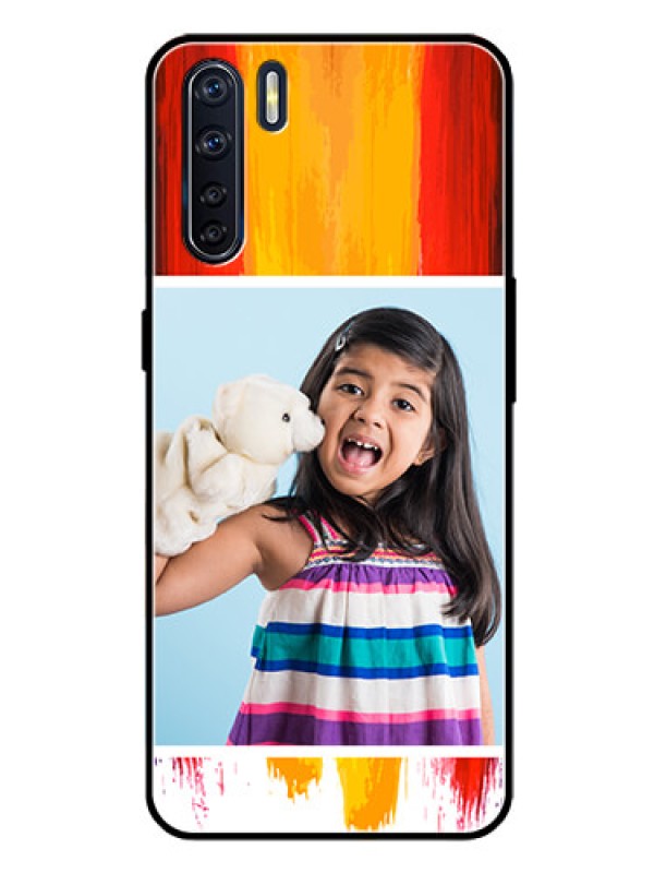 Custom Oppo F15 Personalized Glass Phone Case  - Multi Color Design