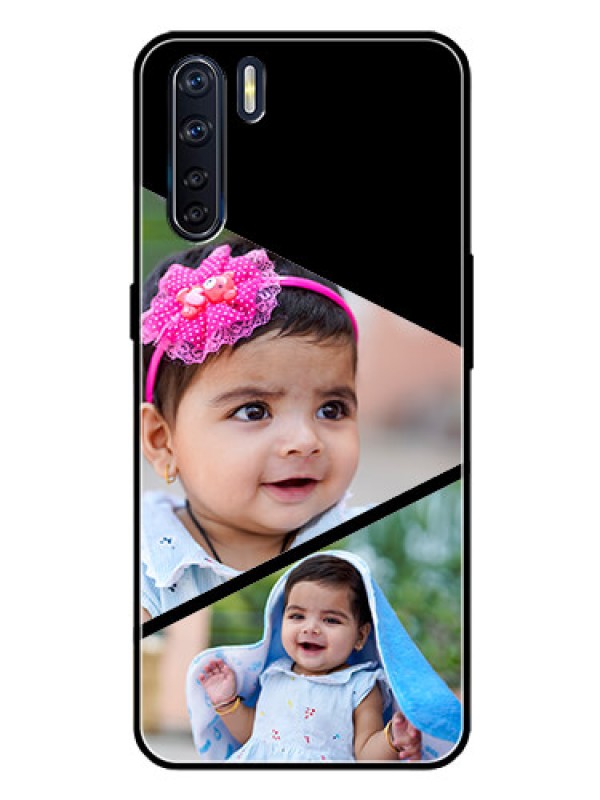 Custom Oppo F15 Custom Glass Phone Case  - Semi Cut Design