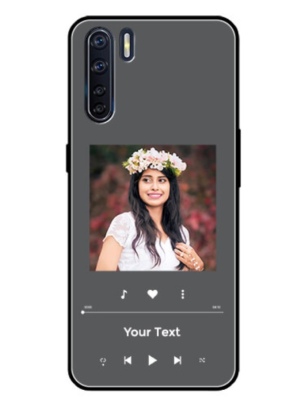 Custom Oppo F15 Custom Glass Mobile Case - Play The Music Design