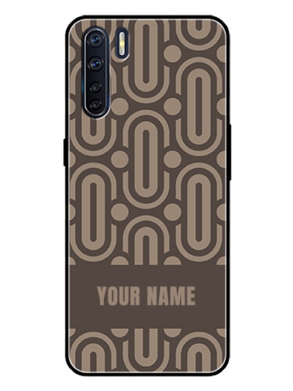 Custom Oppo F15 Custom Glass Phone Case - Captivating Zero Pattern Design