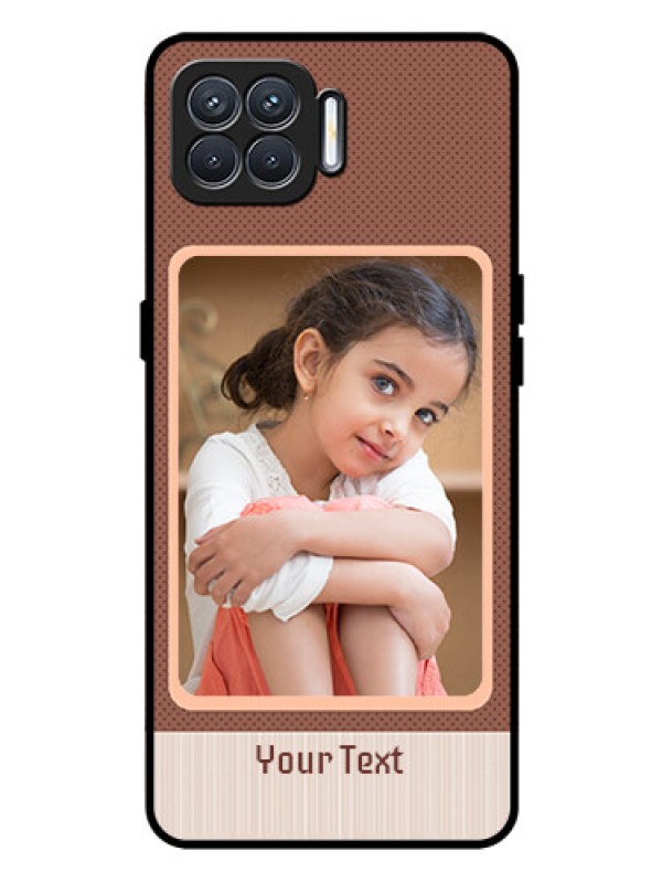 Custom Oppo F17 Pro Custom Glass Phone Case  - Simple Pic Upload Design