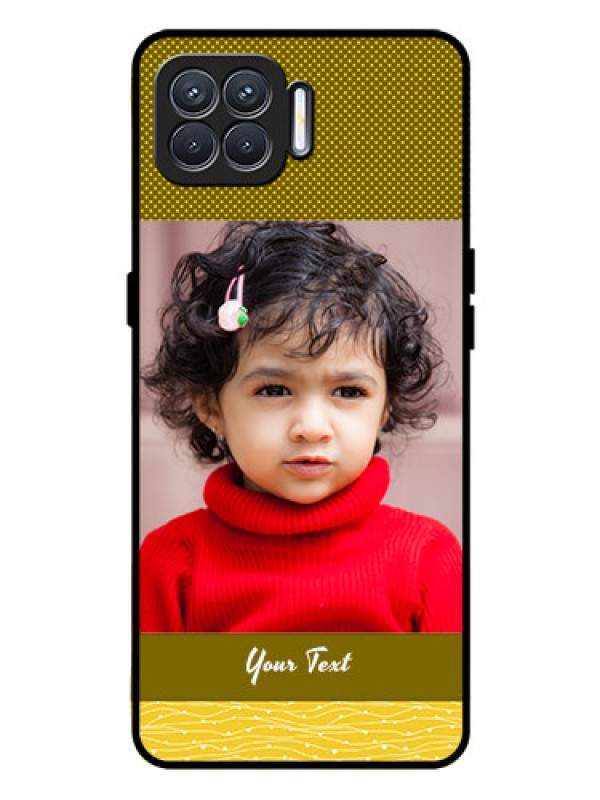 Custom Oppo F17 Pro Custom Glass Phone Case  - Simple Green Color Design
