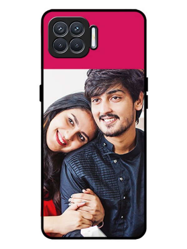 Custom Oppo F17 Pro Custom Glass Mobile Case  - Anniversary Cover Design