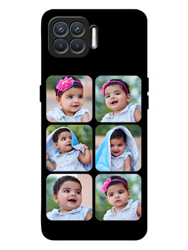 Custom Oppo F17 Pro Photo Printing on Glass Case  - Multiple Pictures Design