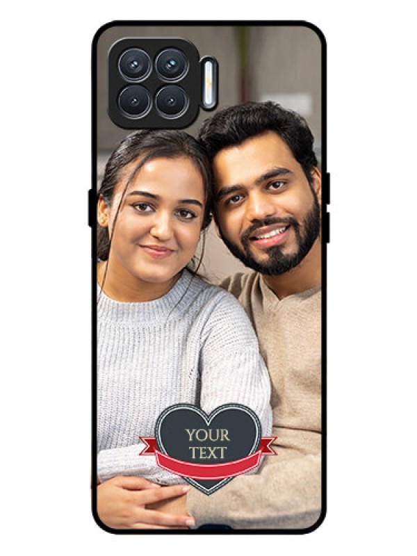 Custom Oppo F17 Pro Custom Glass Phone Case  - Just Married Couple Design