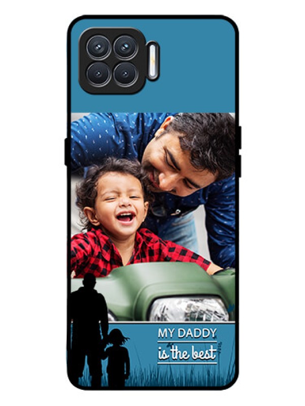Custom Oppo F17 Pro Custom Glass Mobile Case  - Best dad design 
