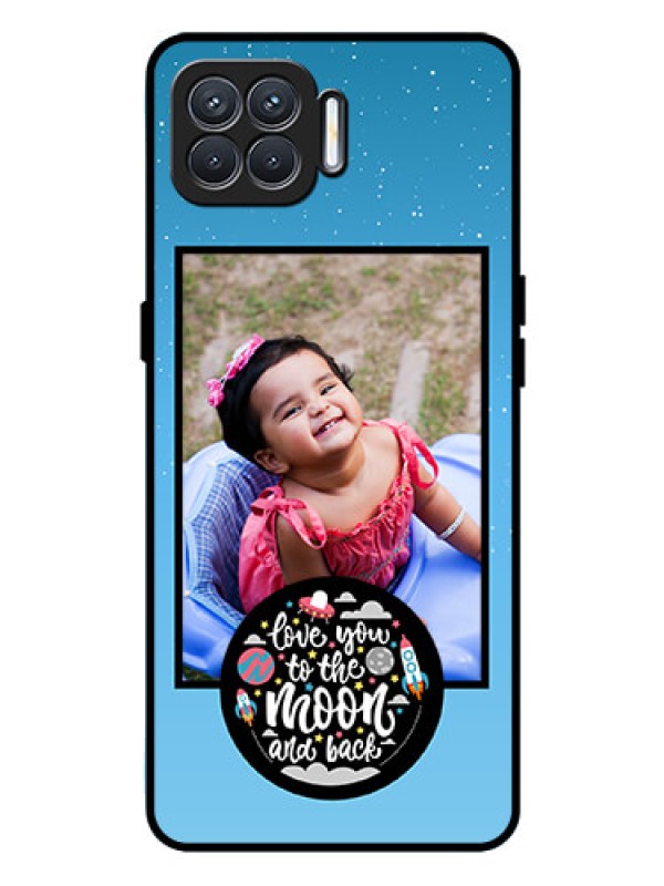 Custom Oppo F17 Pro Custom Glass Mobile Case  - Wave Pattern Colorful Design