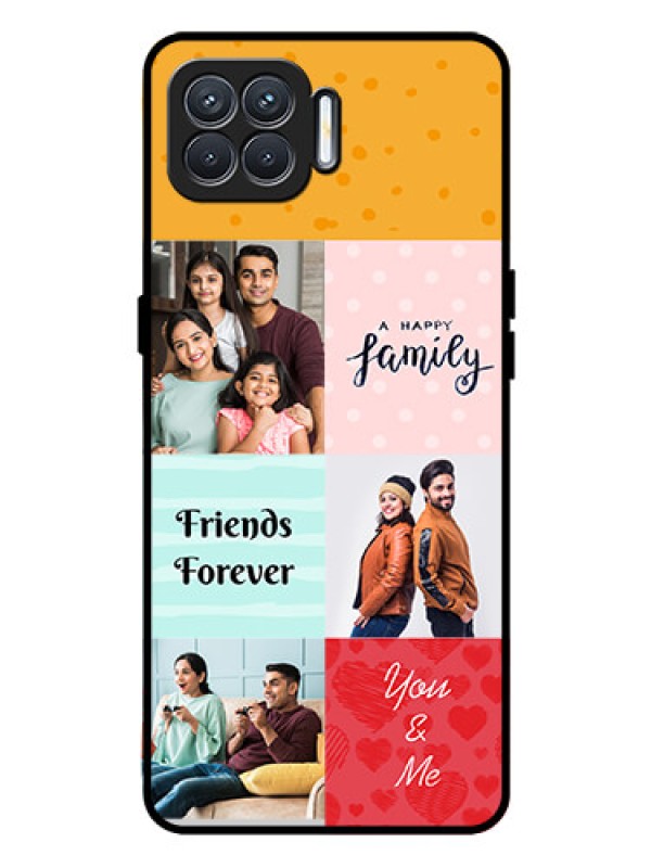 Custom Oppo F17 Pro Personalized Glass Phone Case  - Images with Quotes Design