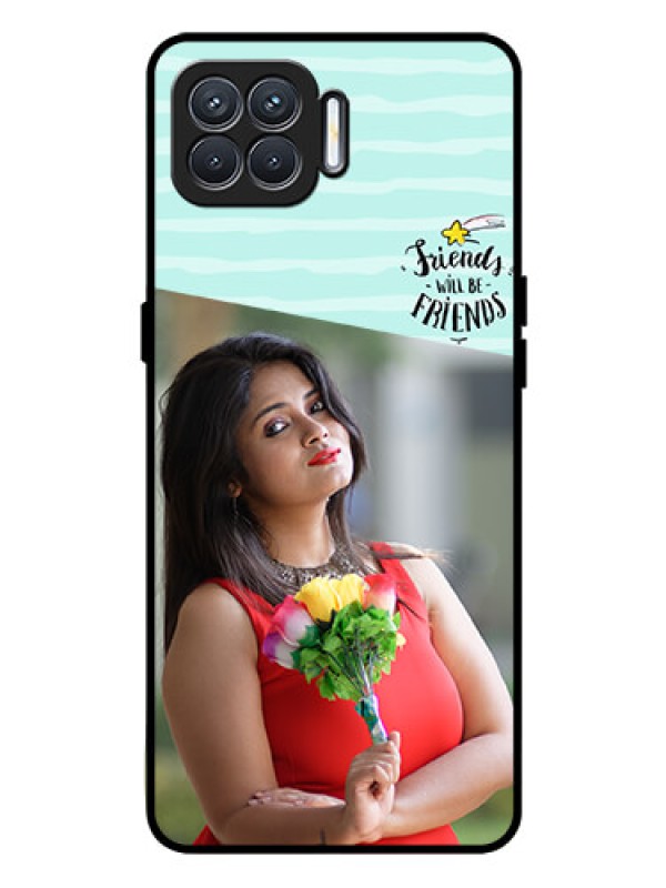 Custom Oppo F17 Pro Custom Glass Phone Case  - Friends Picture Icon Design