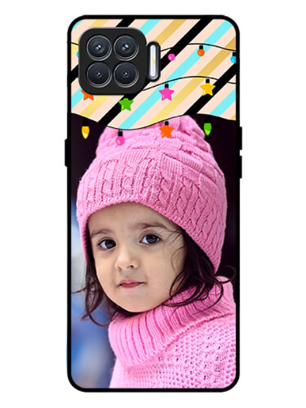 Custom Oppo F17 Pro Custom Glass Mobile Case  - Lights Hanging Design