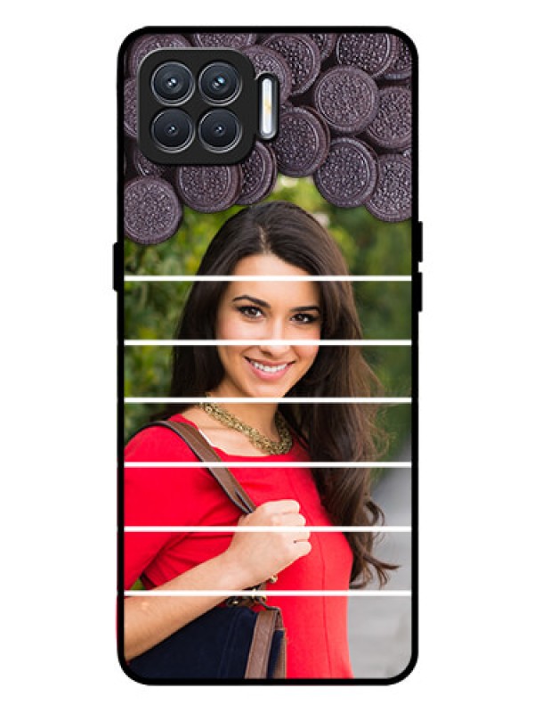 Custom Oppo F17 Pro Custom Glass Phone Case  - with Oreo Biscuit Design