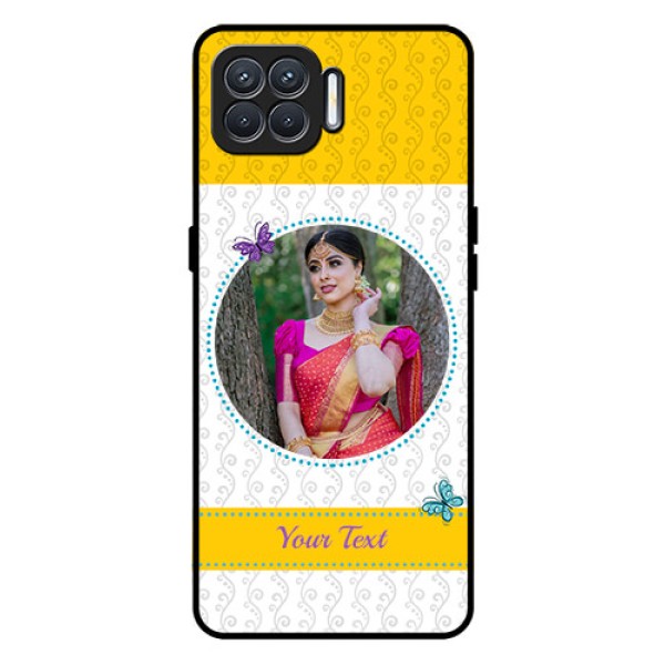 Oppo F17 Custom Glass Mobile Case  - Girls Premium Case Design