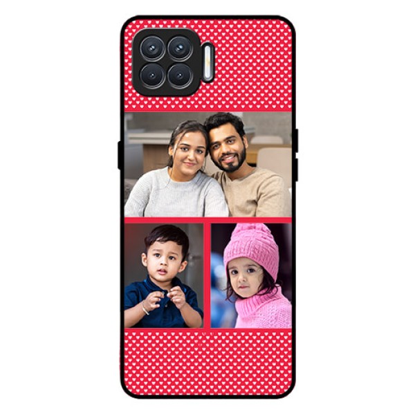 Oppo F17 Personalized Glass Phone Case  - Bulk Pic Upload Design