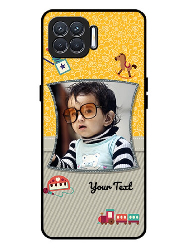 Custom Oppo F17 Personalized Glass Phone Case  - Baby Picture Upload Design