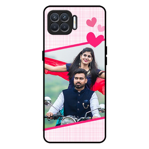 Oppo F17 Custom Glass Phone Case - Love Shape Heart Design Oppo F17 Custom Glass Phone Case - Love Shape Heart Design