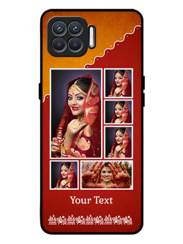 Custom Oppo F17 Personalized Glass Phone Case  - Wedding Pic Upload Design
