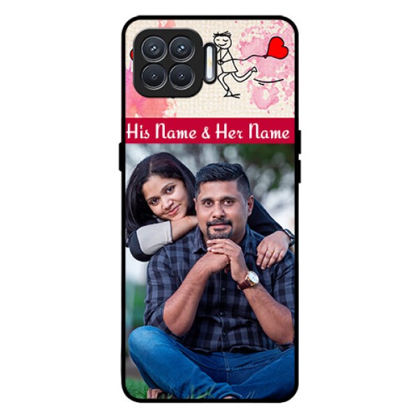 Oppo F17 Photo Printing on Glass Case  - You and Me Case Design
