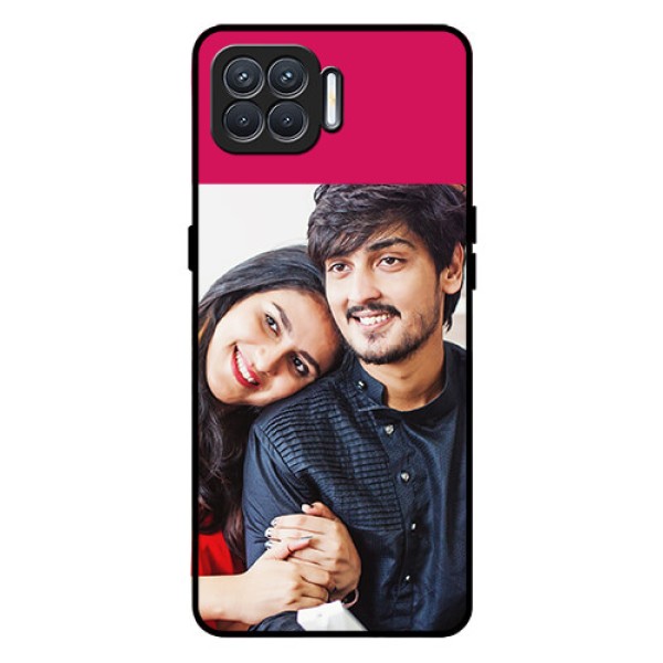 Oppo F17 Custom Glass Mobile Case  - Anniversary Cover Design