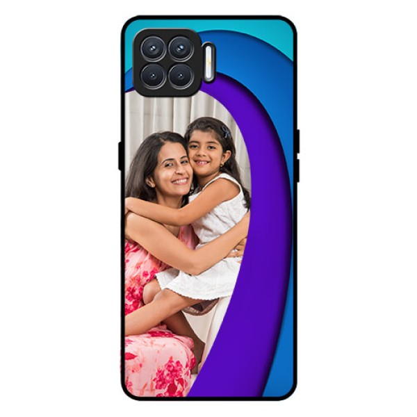 Oppo F17 Photo Printing on Glass Case  - Simple Pattern Design