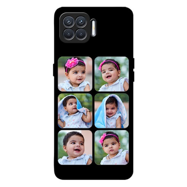 Oppo F17 Photo Printing on Glass Case  - Multiple Pictures Design