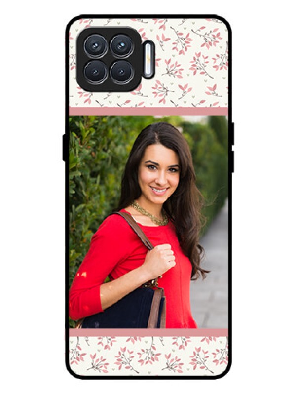 Custom Oppo F17 Custom Glass Phone Case  - Premium Floral Design