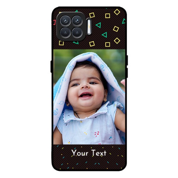 Oppo F17 Custom Glass Phone Case  - with confetti birthday design