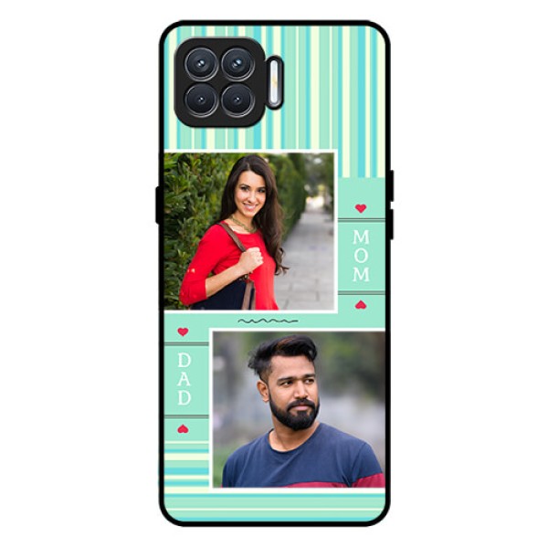 Oppo F17 Custom Glass Phone Case - Mom & Dad Pic Design Oppo F17 Custom Glass Phone Case - Mom & Dad Pic Design