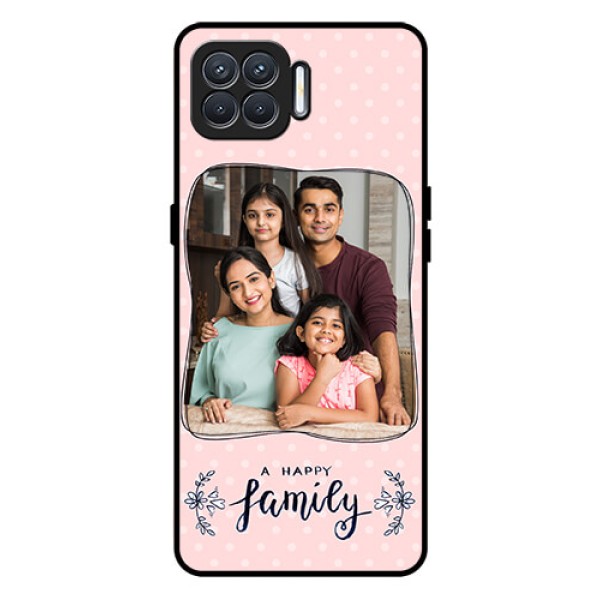 Oppo F17 Custom Glass Phone Case - Family with Dots Design Oppo F17 Custom Glass Phone Case - Family with Dots Design
