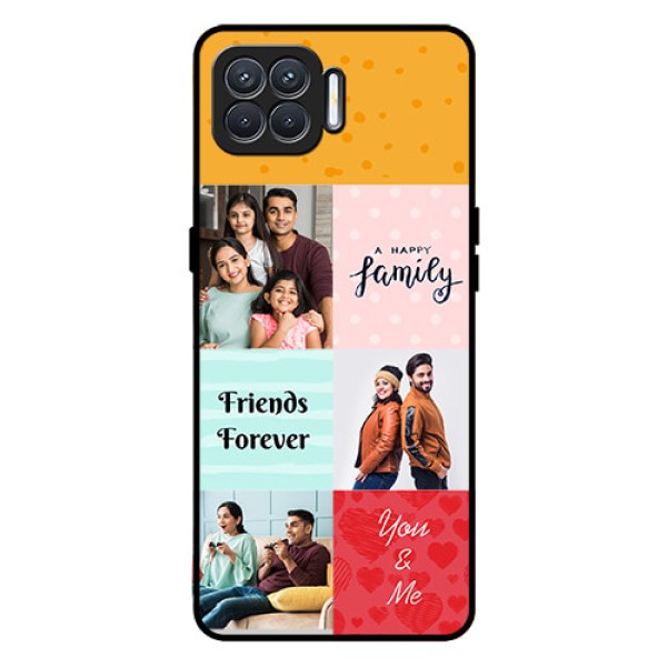 Oppo F17 Personalized Glass Phone Case  - Images with Quotes Design