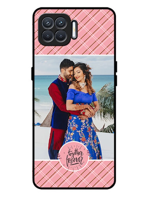 Custom Oppo F17 Personalized Glass Phone Case  - Together Forever Design