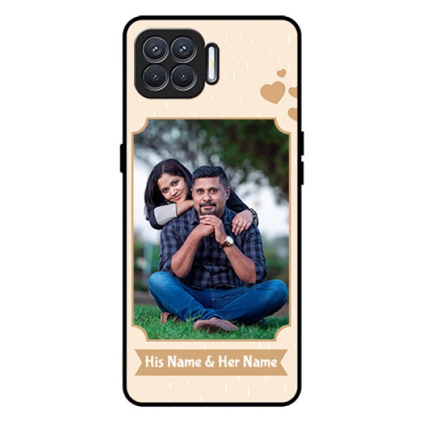 Oppo F17 Custom Glass Phone Case - with confetti love design Oppo F17 Custom Glass Phone Case - with confetti love design
