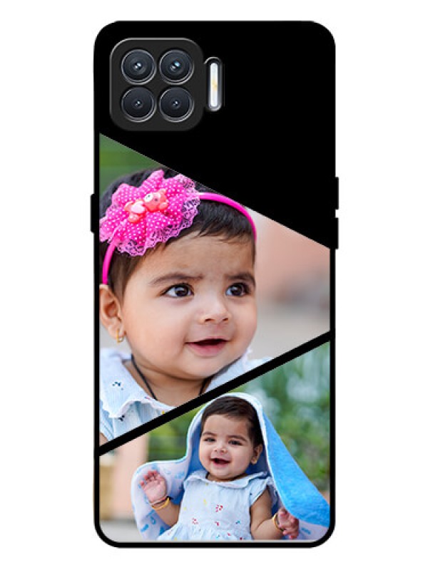 Custom Oppo F17 Custom Glass Phone Case  - Semi Cut Design