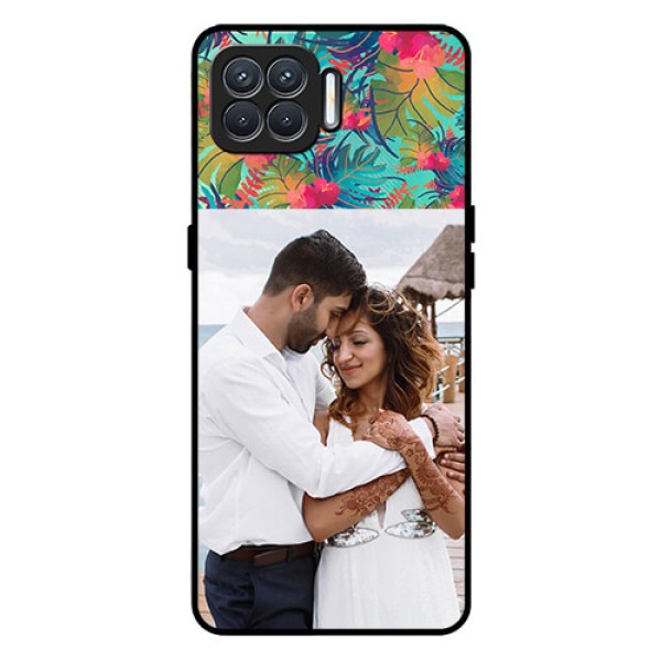 Oppo F17 Photo Printing on Glass Case - Watercolor Floral Design Oppo F17 Photo Printing on Glass Case - Watercolor Floral Design