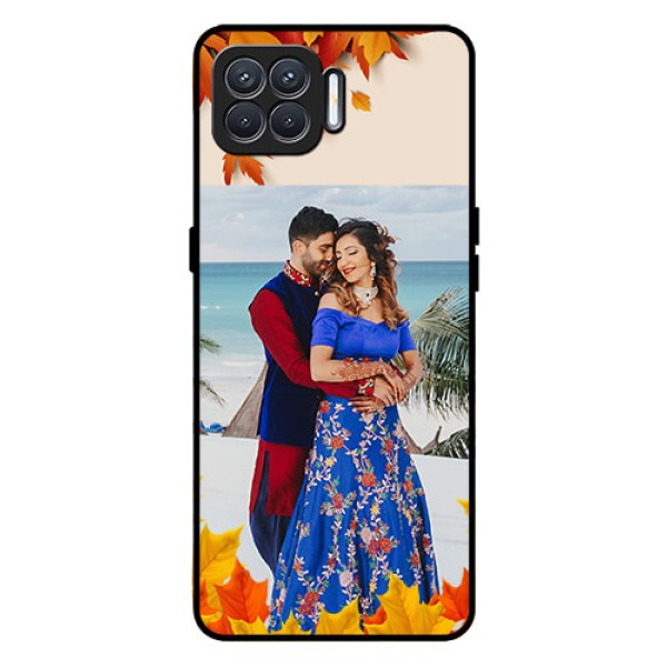 Oppo F17 Photo Printing on Glass Case - Autumn Maple Leaves Design Oppo F17 Photo Printing on Glass Case - Autumn Maple Leaves Design