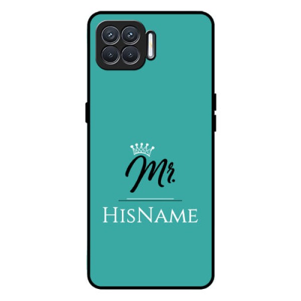Oppo F17 Custom Glass Phone Case Mr with Name