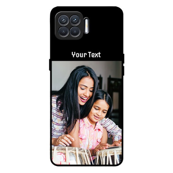 Oppo F17 Photo with Name on Glass Phone Case