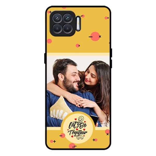 Oppo F17 Photo Printing on Glass Case - Lets be Together Design Oppo F17 Photo Printing on Glass Case - Lets be Together Design