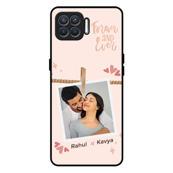 Oppo F17 Custom Glass Phone Case - Forever and ever love Design Oppo F17 Custom Glass Phone Case - Forever and ever love Design