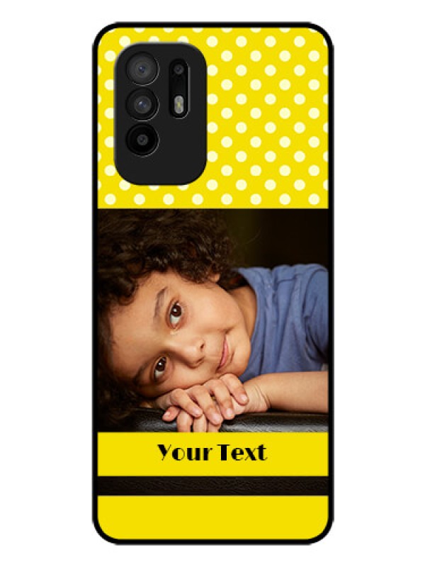 Custom Oppo F19 Pro Plus 5G Custom Glass Phone Case - Bright Yellow Case Design