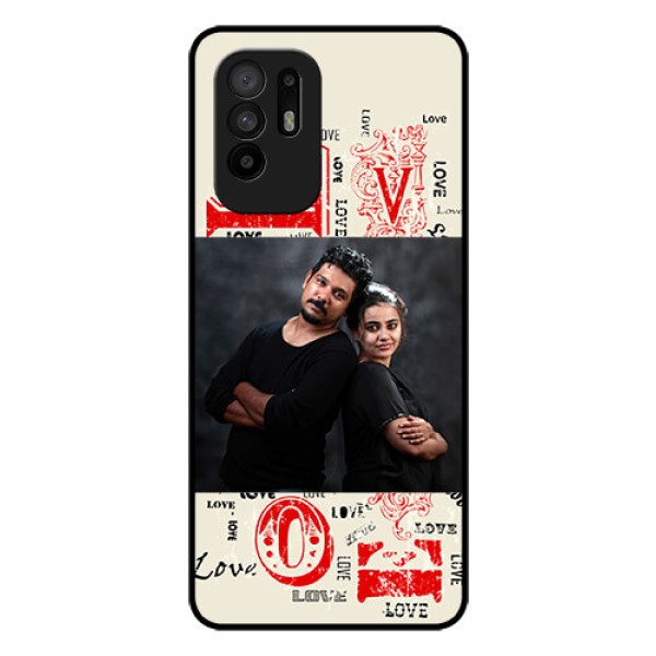 Oppo F19 Pro Plus 5G Photo Printing on Glass Case - Trendy Love Design Case Oppo F19 Pro Plus 5G Photo Printing on Glass Case - Trendy Love Design Case