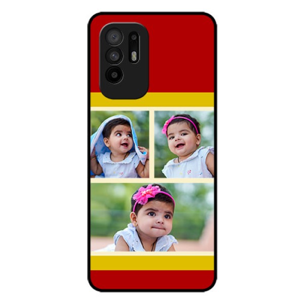 Oppo F19 Pro Plus 5G Custom Glass Mobile Case - Multiple Pic Upload Design