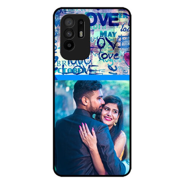Oppo F19 Pro Plus 5G Custom Glass Mobile Case - Colorful Love Design