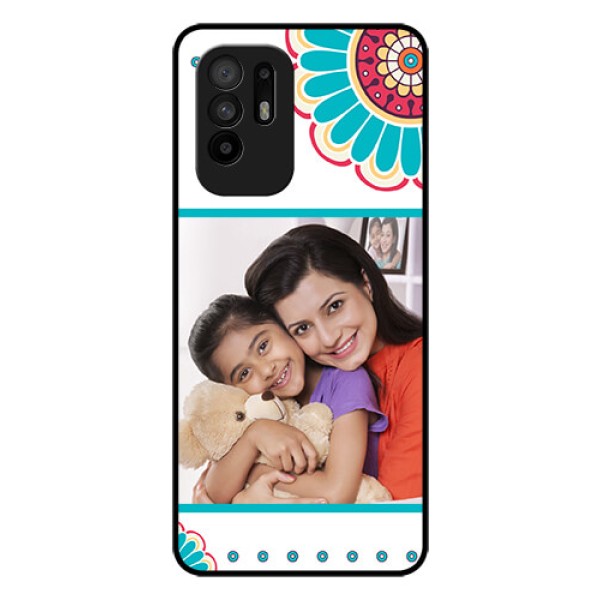Oppo F19 Pro Plus 5G Custom Glass Phone Case - Flower Design