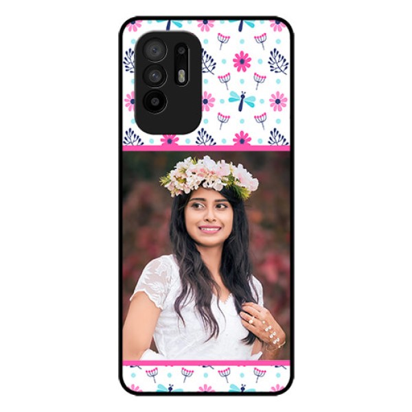 Oppo F19 Pro Plus 5G Photo Printing on Glass Case - Colorful Flower Design Oppo F19 Pro Plus 5G Photo Printing on Glass Case - Colorful Flower Design