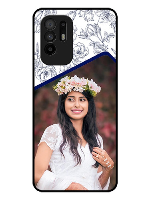 Custom Oppo F19 Pro Plus 5G Personalized Glass Phone Case - Premium Floral Design