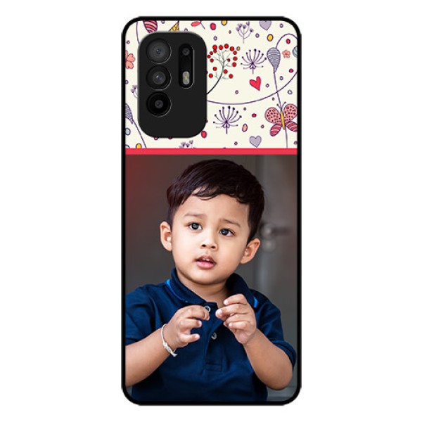 Oppo F19 Pro Plus 5G Custom Glass Mobile Case - Premium Floral Design