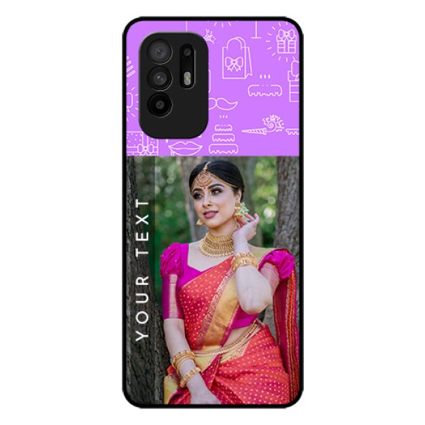 Oppo F19 Pro Plus 5G Custom Glass Mobile Case - Birthday Icons Design