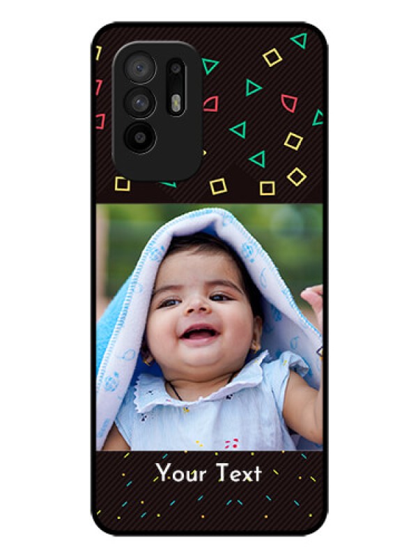 Custom Oppo F19 Pro Plus 5G Custom Glass Phone Case - with confetti birthday design
