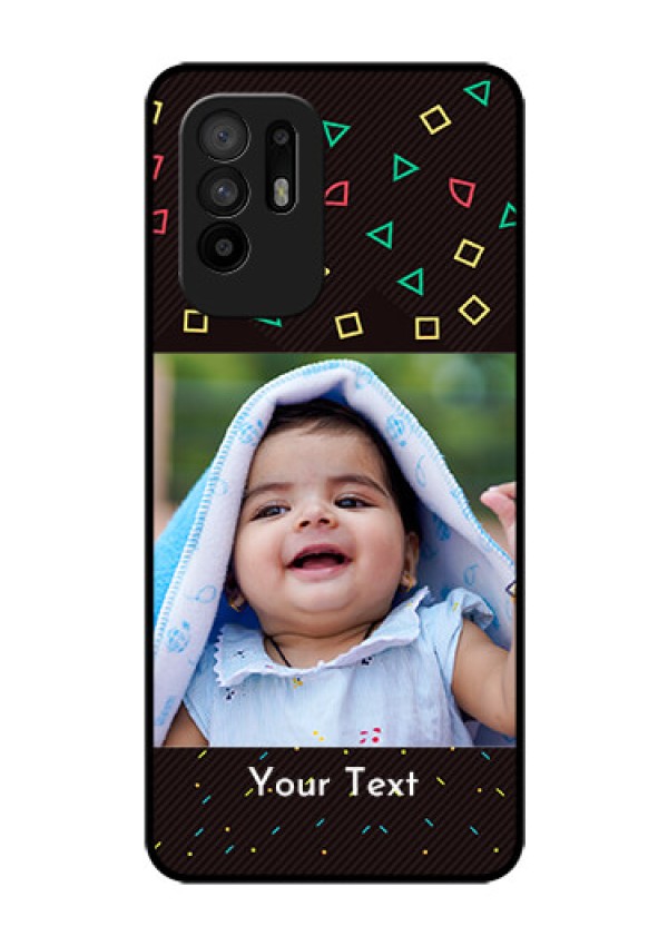 Oppo F19 Pro Plus 5G Custom Glass Phone Case - with confetti birthday design
